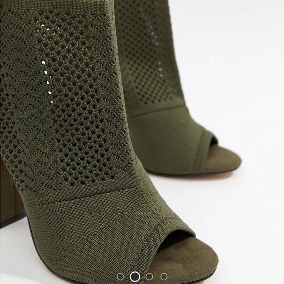 ASOS Wide Fit Hissy Knitted Heel - Picture 2 of 9